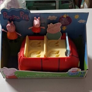 Peppa Pig Red and Yellow Family Car Set